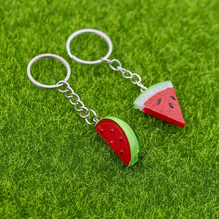 Mini Wassermelone Schlüsselanhänger Simulation Obst Wassermelone Lebensmittel Spielzeug Modell Schlüsselanhänger Auto Telefon Tasche Anhänger Ornamente Geschenk Schmuck Schmuckstück