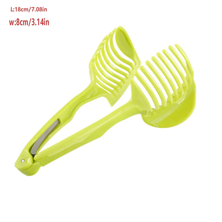 1Pcs Plastic Kitchen Handheld  Potato Slicer Tomato Cutter Tool Lemon Cutting Cooking  Kitchen  Accessories