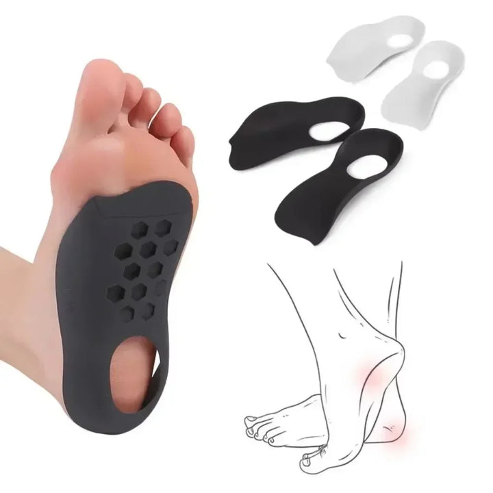 1 Pair Orthotic Insoles For Flat Feet O-Shaped Legs And Plantar Fasciitis - Unisex Arch Support Shoe Inserts
