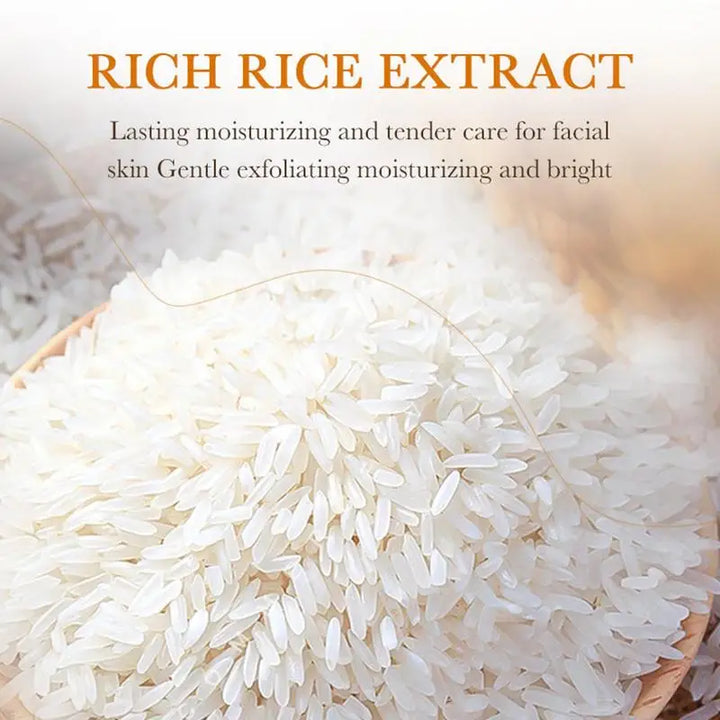 Rice Water Face Cleanser Rice Raw Pulp Foaming Facial Cleanser 120ml Soothing Facial Cleanser With Brush Head Clear Face Wash