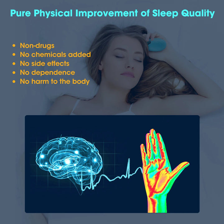 Mini CES portátil, ayuda para dormir, microcorriente inteligente EMS, estimulación de pulso, estrés, presión, ansiedad, neuronervios, alivio del insomnio