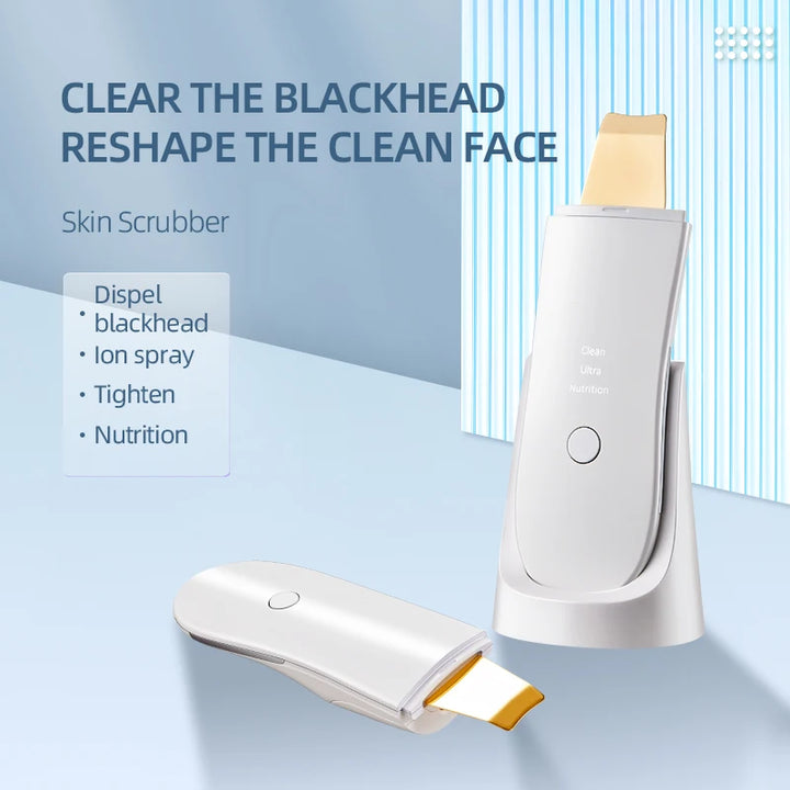 Skin Care Ultrasonic washing machine vibration shaving shovel blackhead removal shovel clean holes to remove dead facial lifting