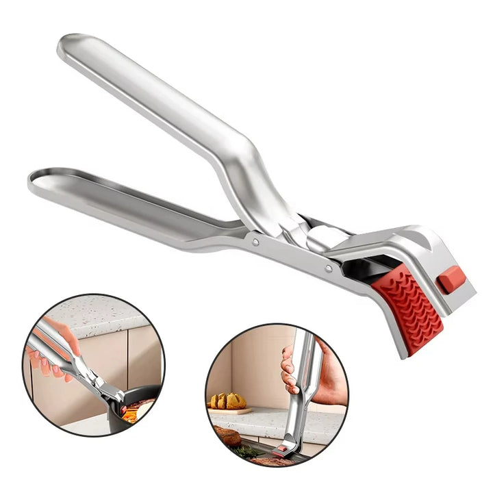 1 Pc Anti-scalding Clip Hot Bowl Holder Dish Clamp Pot Pan Gripper Clip Air Fryer Dish Plate Retriever Tongs Kitchen Supplies
