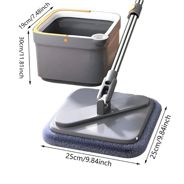 Lazy Floor Floating Mop Water Separation 360 Rotating Spin Mop Microfiber Sewage Separation Mop Self-Cleaning Free Hand Wash Mop