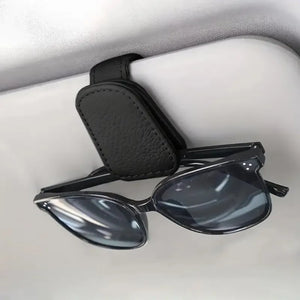 Car Sun Visor Glasses Case Holder Sunglasses Clip Ticket Card Clip  Multifunction Portable Clip Auto Interior Accessories