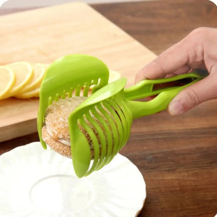 1Pcs Plastic Kitchen Handheld  Potato Slicer Tomato Cutter Tool Lemon Cutting Cooking  Kitchen  Accessories