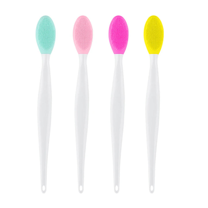 1 Pc/4 Pcs Beauty Skin Care Wash Face Silicone Brush Exfoliating Nose Clean Blackhead Removal Brushes Tools With Replacement Head