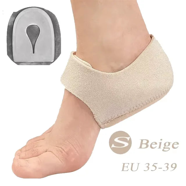 Plantar Fasciitis Heel Spur Foot Support With U-Shaped Silicone Gel Heel Cups for Heel Pain Relief Insoles for Man Woman Walking