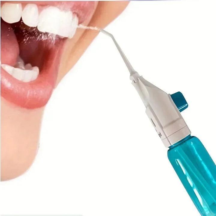 1 Pc Toothpick Style Portable Manual Water Flosser High-Pressure Oral Irrigator for Deep Cleaning of Gums And Teeth Care