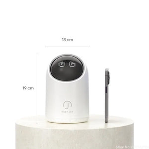 Mini tamanho bonito sensor de onda inteligente indução mesa de lixo lata para sala de estar banheiro escritório mesa anti beliscões lixo lixeira