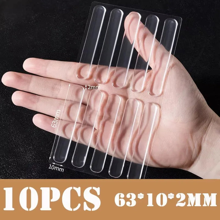Invisible Self Adhesive Buffer Pads Silicone Door Stopper Cabinet Bumpers Wall Protector Furniture Refrigerator Anti-crash Pad