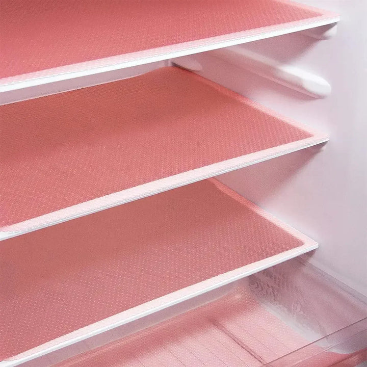 4 Pcs EVA Waterproof Refrigerator Liner Mat Washable Mildew Kitchen Pad Anti-Oil Cabinet Drawer Placemat Heat-Insulated Fridge Mat