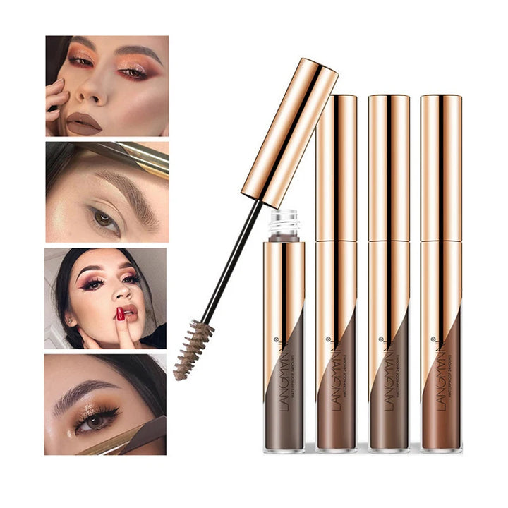 Professional Natural Pigments Tattoo Eyebrow Mascara Cream Lasting Eye Brow Tint Gel Liquid Paint Brown Black Color Makeup Tool