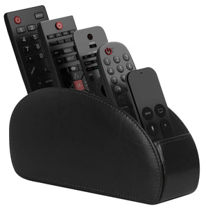 5 Grid Pu Leather Organizer Remote Control Phone And Tv Holder Desk Storage Box Cosmetics Brush