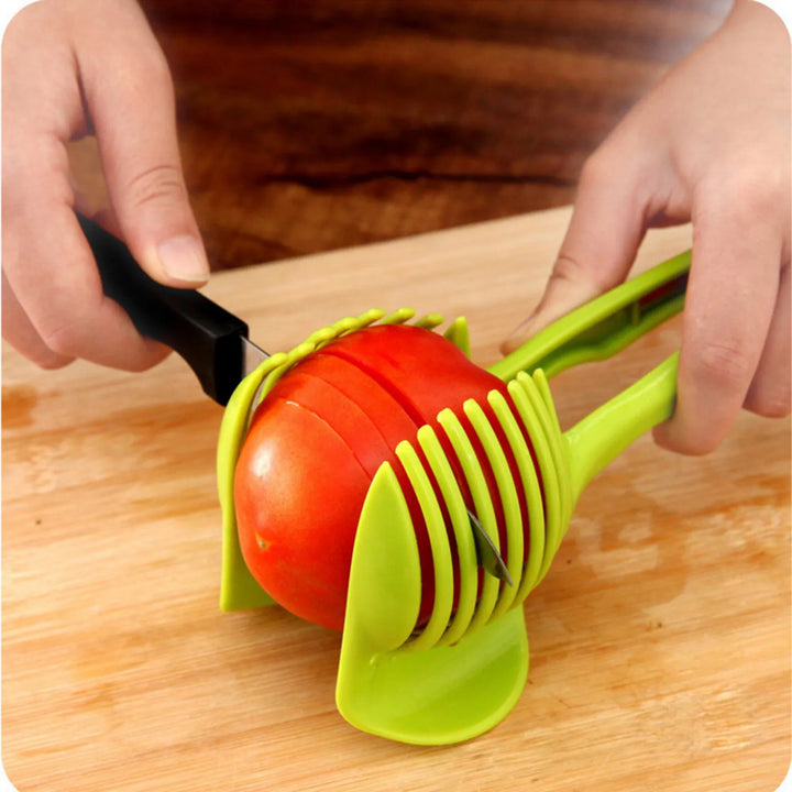 1Pcs Plastic Kitchen Handheld  Potato Slicer Tomato Cutter Tool Lemon Cutting Cooking  Kitchen  Accessories