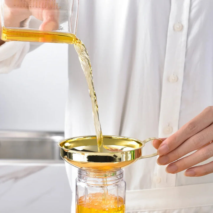 Stainless Steel Wide Mouth Funnel, Kitchen and Household Large Diameter Funnel, Multifunctional Jam Canning Funnel
