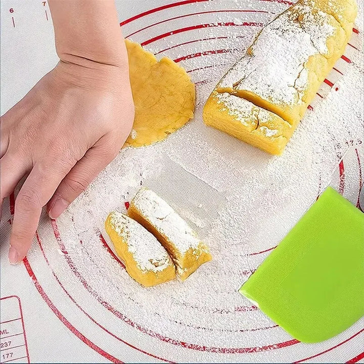 1 Pc Plastic Cake Cream Spatula, Dough Knife, Butter Scraper With Plain Smooth Edge, Baking Tools