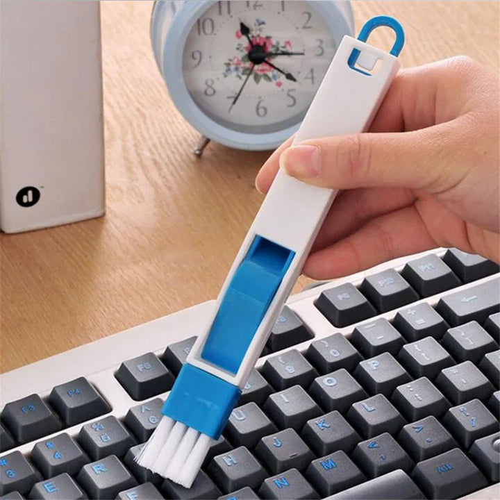 1pc/lot Multifunction Computer Window Cleaning Brush Window Groove Keyboard Cleaner Nook Cranny Dust Shovel Window Track Cleaner