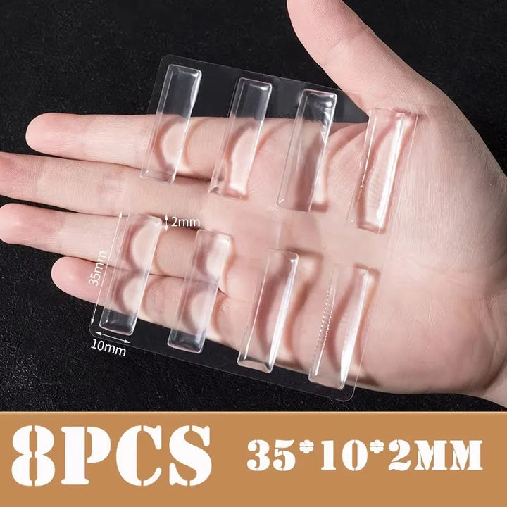 Invisible Self Adhesive Buffer Pads Silicone Door Stopper Cabinet Bumpers Wall Protector Furniture Refrigerator Anti-crash Pad