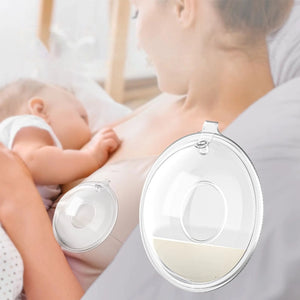 2 Pcs Breast Milk Collector Silicone Baby Breast pump Saver Collector Anti-Leakage Milk Reusable Protect Sore Nipples BPA FREE