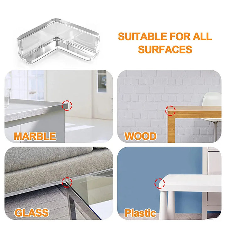 4 Pcs/10 Pcs Children Baby Safety Silicone Protector Table Corner Edge Protection Cover Children Anti-Collision Edge Guards