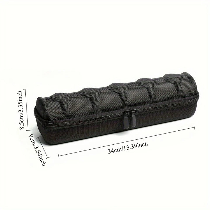 5-Grid Hard Shell Watch Organizer - Portable Travel Case with Pillow Liner, Gift-ready Black Storage Box for Smart Watch
