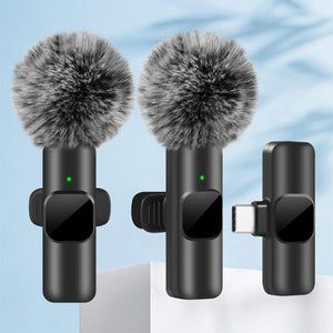 Nouveau Microphone Lavalier sans fil, Mini micro d'enregistrement Audio et vidéo, pour iPhone, Android, ordinateur portable, jeu en direct, téléphone portable