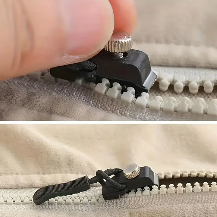 5 Pcs Zipper Repair Kit - Detachable Zipper Pulls for Bags, Coats, Clothes, Shoes, No Tools Needed, Replacement Zipper Heads