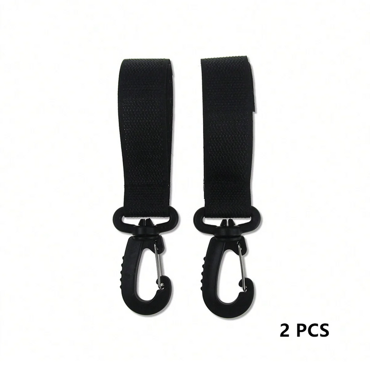 2 Pcs PU leather baby bag stroller hook pram rotate 360degree rotatable cart organizer pram hook crochet stroller accessories