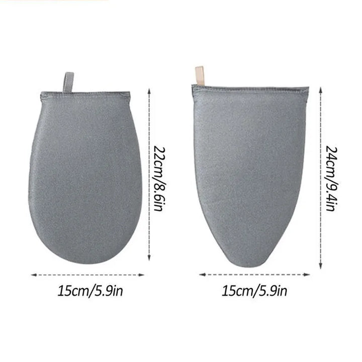 Handheld Mini Heat Resistant Ironing Pad Board Iron Cover Heat-resistant Stain Resistant Grey Garment Steamer Ironing Gloves