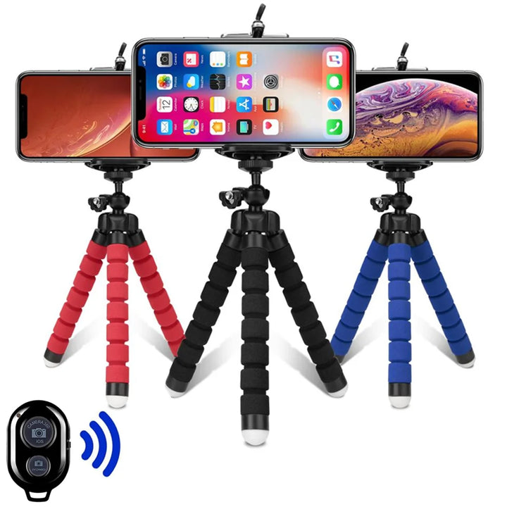 Tripods Tripod For Phone Mobile Camera Holder Clip Smartphone Monopod Tripod Stand Octopus Mini Tripod Stativ For Phone
