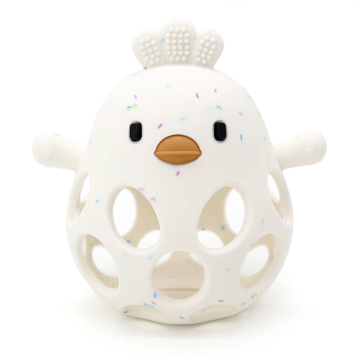 1 Pc Baby Silicone Teether Toys Cartoon Chick Shape Baby Toys Hollow Out Baby Care Equipment Chewing Training Baby Products