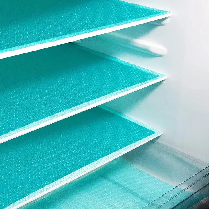 4 Pcs EVA Waterproof Refrigerator Liner Mat Washable Mildew Kitchen Pad Anti-Oil Cabinet Drawer Placemat Heat-Insulated Fridge Mat