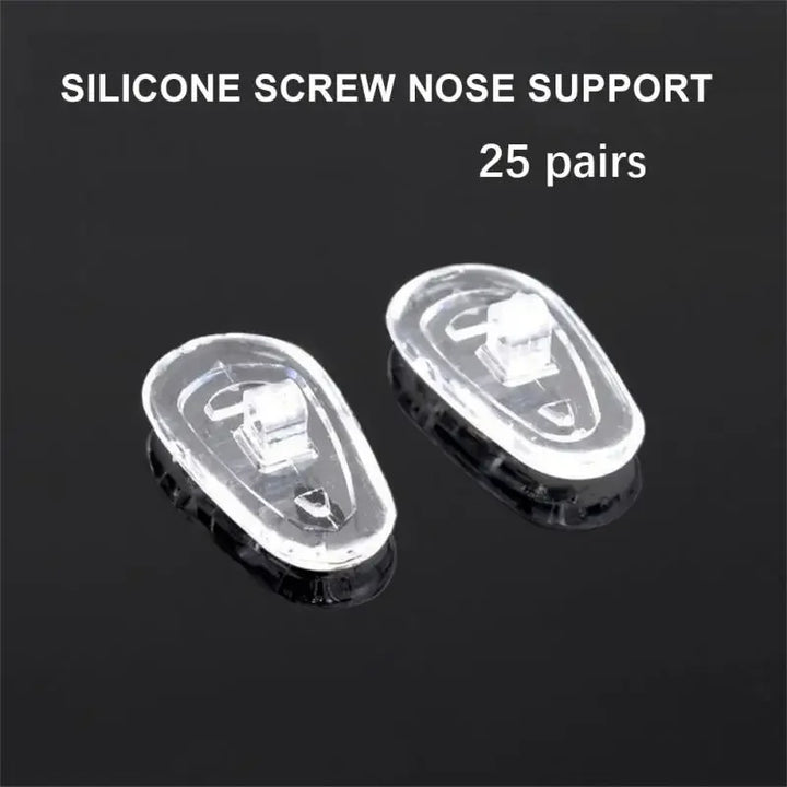 10/20/50Pairs/set Silicone Nose Pads For Glasses Soft Nose Pads Glasses Anti-Slip Nose Pad Eye Care Tools Eyeglasses Accessories