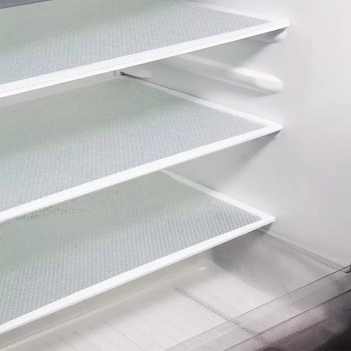 4 Pcs EVA Waterproof Refrigerator Liner Mat Washable Mildew Kitchen Pad Anti-Oil Cabinet Drawer Placemat Heat-Insulated Fridge Mat