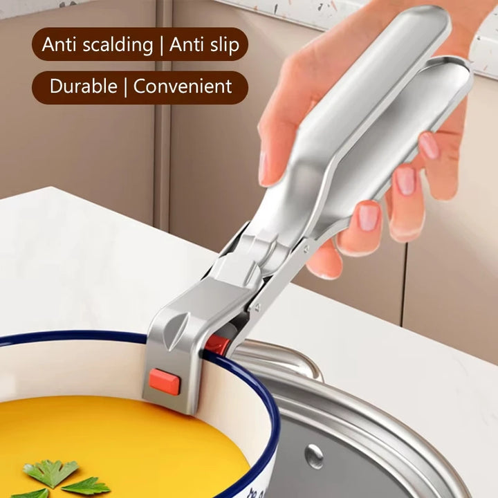 1 Pc Anti-scalding Clip Hot Bowl Holder Dish Clamp Pot Pan Gripper Clip Air Fryer Dish Plate Retriever Tongs Kitchen Supplies