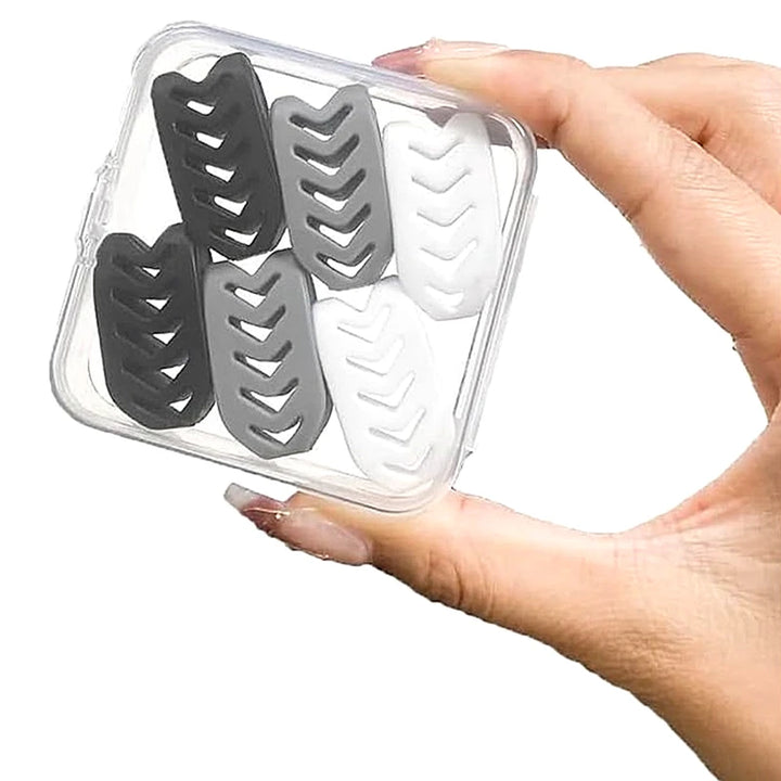6 Pcs Silicone Jaw Trainer With A Box Line Exerciser Chew Ball Fitness Facial Toner Face Neck Muscle Trainer Chin Cheek Exercise