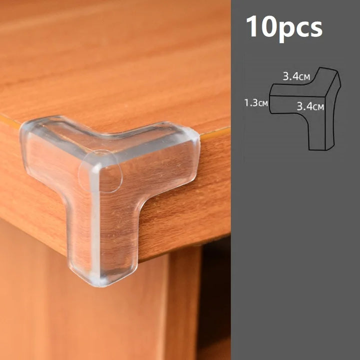 4 Pcs/10 Pcs Children Baby Safety Silicone Protector Table Corner Edge Protection Cover Children Anti-Collision Edge Guards
