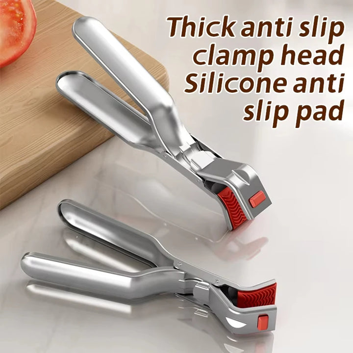 1 Pc Anti-scalding Clip Hot Bowl Holder Dish Clamp Pot Pan Gripper Clip Air Fryer Dish Plate Retriever Tongs Kitchen Supplies