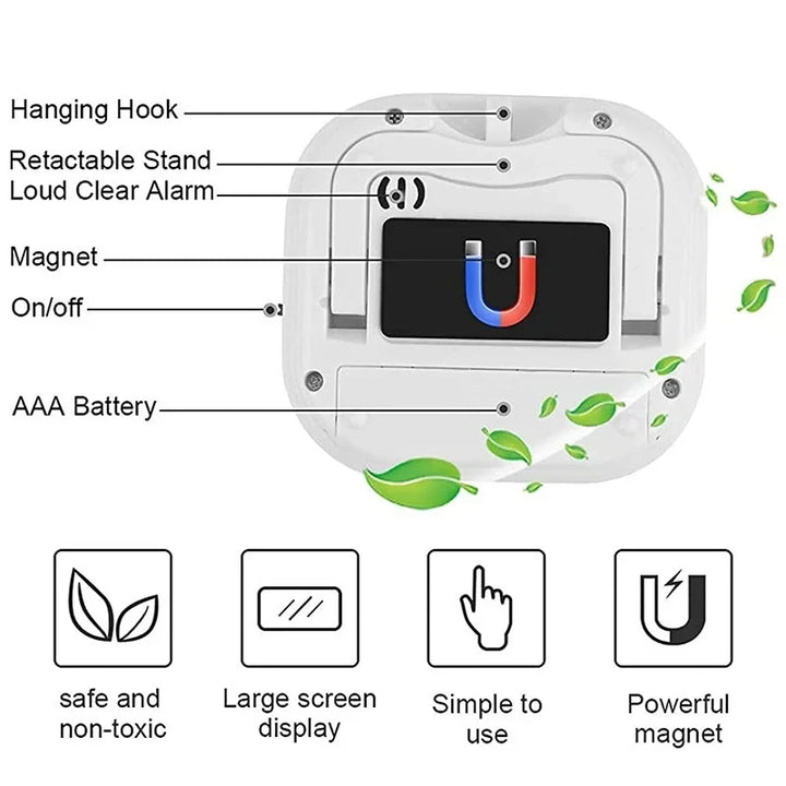 1 Pc LCD Digital Kitchen Timer Magnetic Cooking Large Count Down Up Clear Loud Alarm Stonego Home Kitchen Accessories