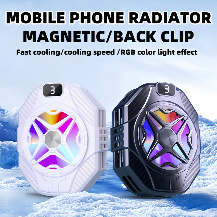 Universal Mini mobile cooling fan, radiator Turbo Hurricane Game cooler Mobile heat sink designed for mobile games, more uniform heat dissipation, heat dissipation speed is extremely fast