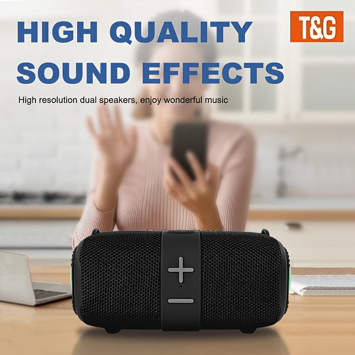 TG667 Portable Crossbody Speaker - IPX4 Waterproof, Wireless Wireless Connectivity, USB/TF/FM Radio Support, 10m Range, Cute Vertical Design, Audio, Music Player, Connect to Mobile Phone/Tablet/TV