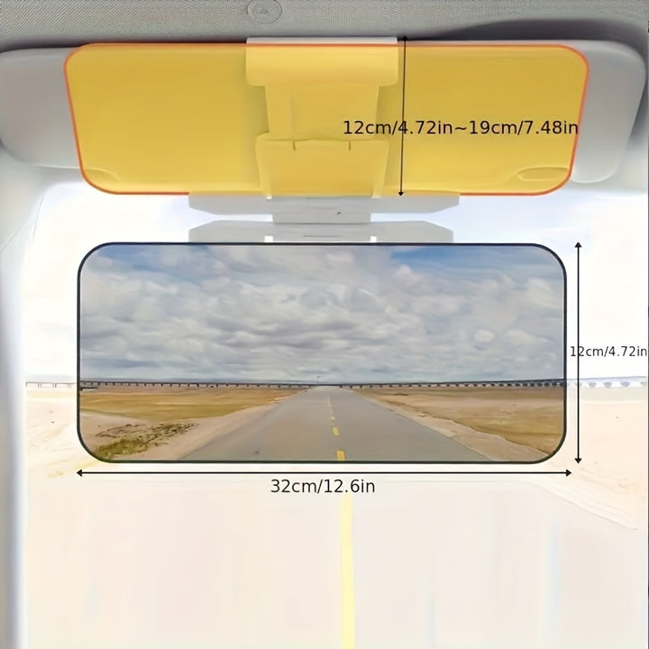 [Anti-Glare Protection] Car Sun Visor Extension - Anti-Glare Polarized Plastic Sun Blocker for UV Rays Protection - Fits All Vehicles