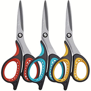 Teflon-Coated Scissors That Won'T Stick, Suitable for Home And Office Use, Rust-Free Shears Ideal for Kitchen Tasks, And Comfortable Grip Scissors for Arts, Crafts, And DIY Projects in Classrooms.