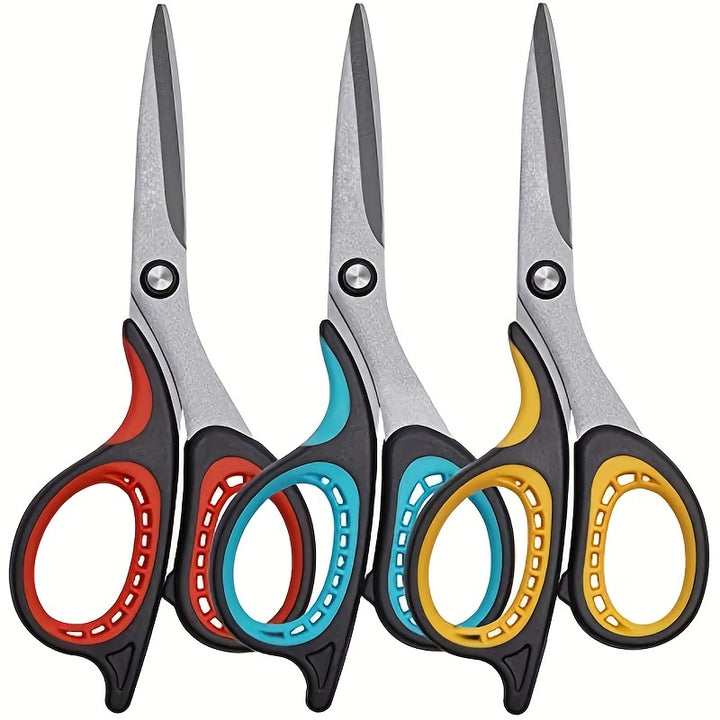 Teflon-Coated Scissors That Won'T Stick, Suitable for Home And Office Use, Rust-Free Shears Ideal for Kitchen Tasks, And Comfortable Grip Scissors for Arts, Crafts, And DIY Projects in Classrooms.