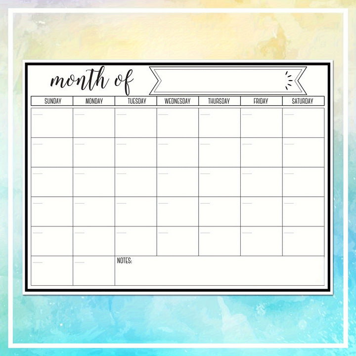 1pc Magnetic Fridge Calendar - Strong Magnetic Backing, Smooth Dry Erase Surface, Practical Calendar, Durable Whiteboard - Perfect for Kitchen Organization, Meal Planning, Family Planners, Reminders, and Notes on Refrigerator