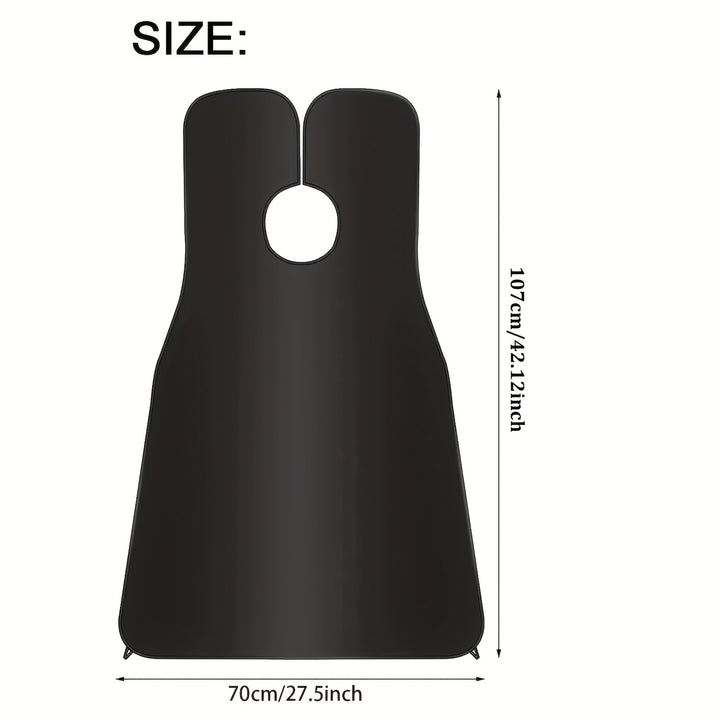 Waterproof Beard Bib With Strong Suction Cup - Non-Stick Shaving Cloth Kit For Men - Perfect For Beard Trimmers And Shavers