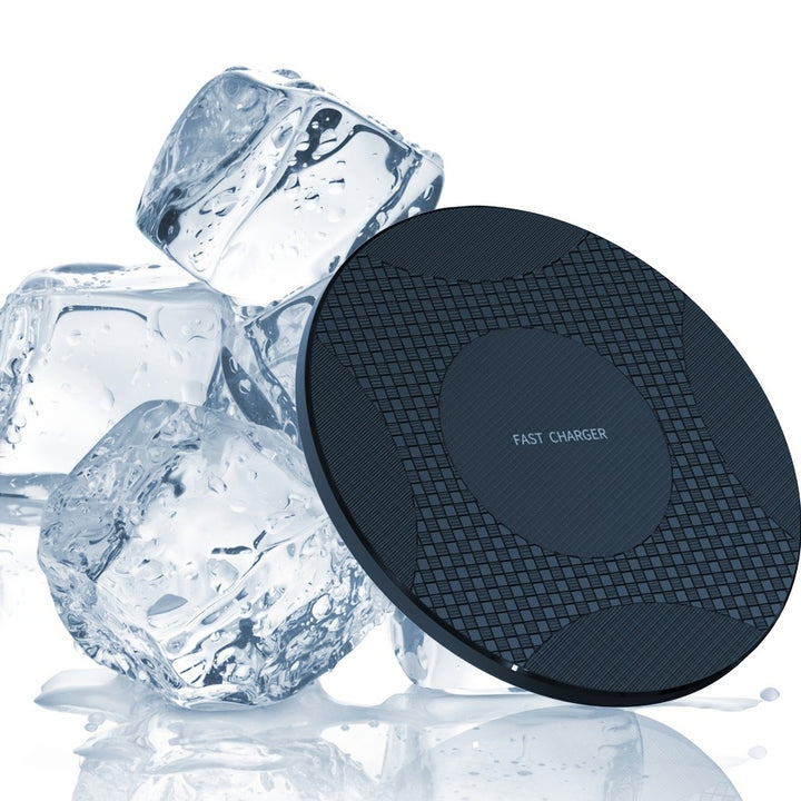 10W Fast Wireless Charger, Compatible with iPhone 16/15/14/13/12/11/8 Series, Galaxy S23/S22/S21/S20/S10/S9/S8/S7/S6 Series, Note 10/9/8/5 Series, Slim Design for Bedside & Office Desk, Free Cable Included