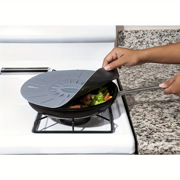 [Heat Resistant Silicone Covers] 5pcs Heat Resistant Silicone Microwave Covers - Reusable Suction Lids for Bowls, Cups, Plates, Pots & Pans - Oven, Fridge & Freezer Safe, Dishwasher Safe, Easy to Clean - Fits Various Sizes (4