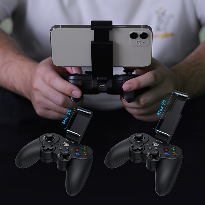 ShanWan Mobile Game Controller für iPhone und Android mit Telefonhalterung und LED-Hintergrundbeleuchtung - PS Remote Play Arcade-Spiele - Lange Akkulaufzeit